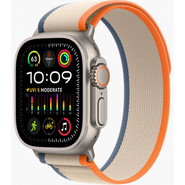 Apple Watch Ultra 2 GPS+Cell, 49mm, Titanium Case, Trail Loop Orange/Beige, M/L