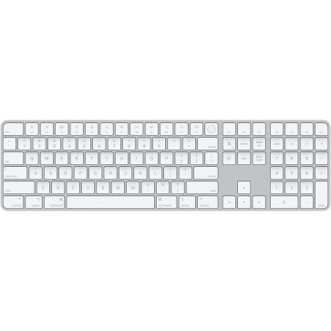 Apple Magic Keyboard mit Touch ID und Ziffernblock (US) für Mac mit Apple Chip, ab macOS 11.4, Silber