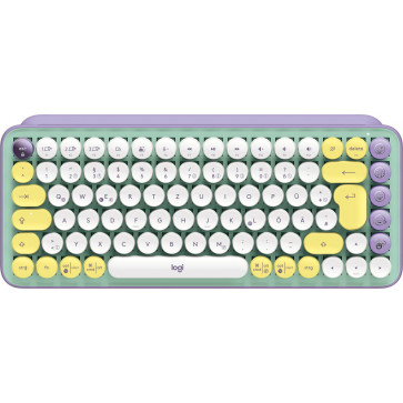 Logitech Pop Keys, kabellose Tastatur, Emoji-Tasten, Daydream-Mint