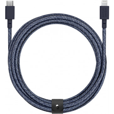 Belt Lightning auf USB-C-Kabel 3m, indigo, Native Union
