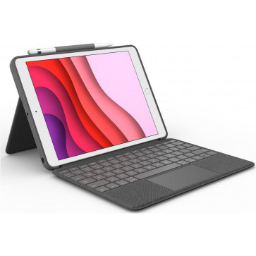 Logitech Combo Touch Keyboard Case mit Trackpad, 10.2" iPad (2019-2021), CH-Tastatur, Carbon schwarz
