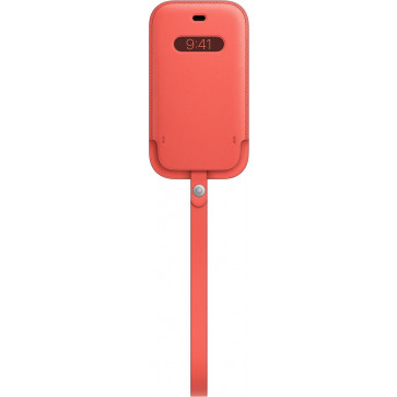 Apple Leder Sleeve mit MagSafe, iPhone 12 mini (5.4"), Zitruspink (Saisonal)