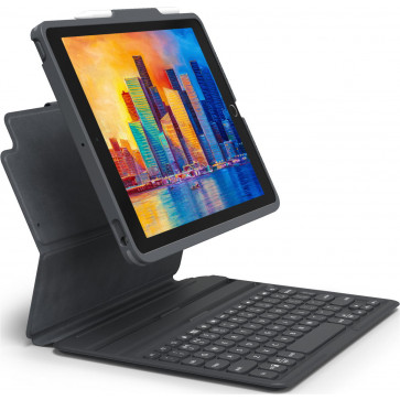 Zagg Pro Keys, Wireless Tastatur, iPad 10.2 Grau, CH-Tastatur