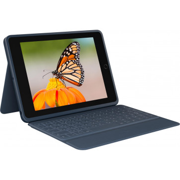 Logitech Rugged Combo 3, 10,2" iPad (2019-2021), CH-Tastatur/ Hülle, dunkelblau, EDU (ohne Verpackung)