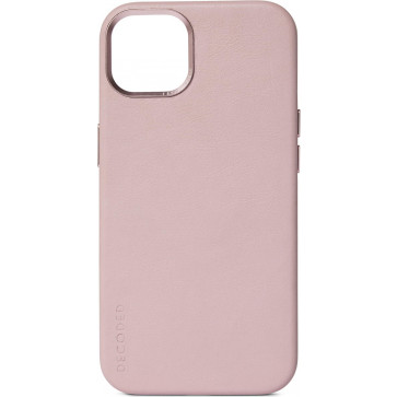 Decoded Leder Backcover mit MagSafe, iPhone 13, Pink