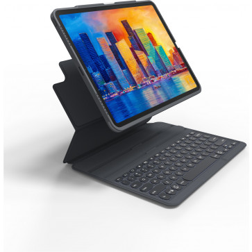 Zagg Pro Keys, Wireless Tastatur, iPad Pro 11" (2020-2022) Dunkelgrau, CH-Tastatur