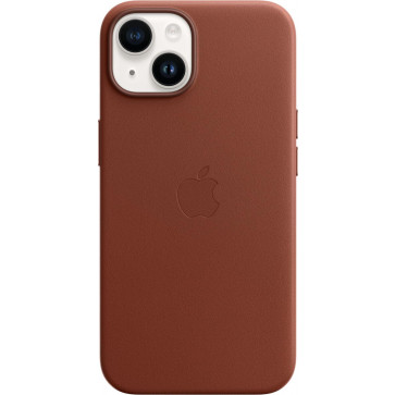 Apple Leder Case mit MagSafe, iPhone 14 (6.1"), Umbra