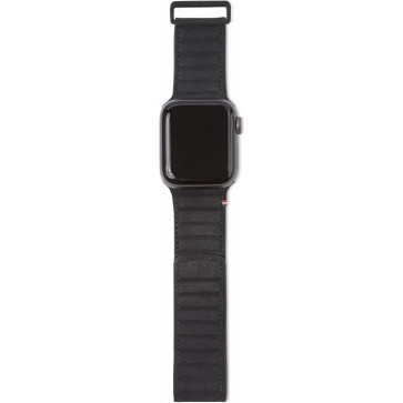 Lederarmband Magnetic für Apple Watch 38/40/41 mm, schwarz, Decoded