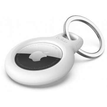 Belkin Secure Holder mit Schlüsselanhänger für Apple AirTag, weiss