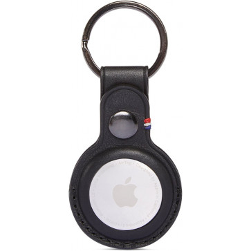 Decoded Schlüsselanhänger Leder für Apple AirTag, schwarz