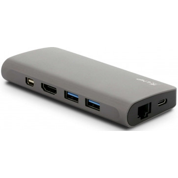 LMP USB-C Travel Dock, 9 Port, HDMI, Mini DisplayPort, VGA, Ethernet, USB 3.0, spacegrau