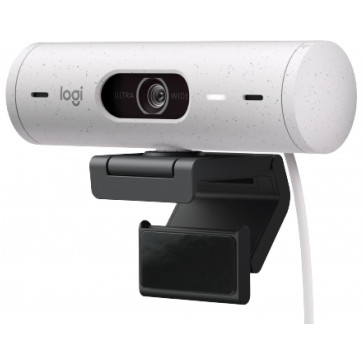 Logitech Brio 500 Webcam, Full HD 1080p, Grauweiss