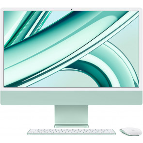 Apple iMac 24" Retina 4.5K, M3 Chip mit 8-Core CPU, 10-Core GPU, 16GB, 1TB SSD, grün, Magic Keyboard Touch ID Zahlenblock