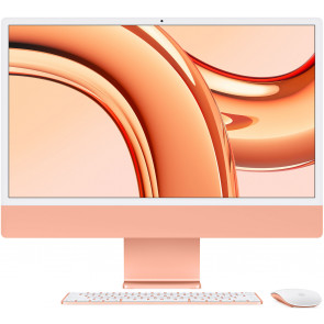Apple iMac 24" Retina 4.5K, M3 Chip mit 8-Core CPU, 10-Core GPU, 16GB, 1TB SSD, orange, Magic Keyboard Touch ID Zahlenblock