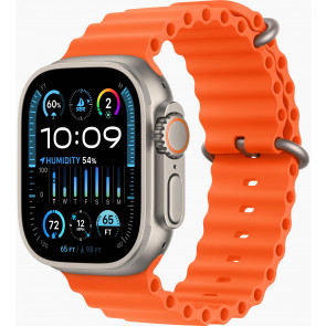 Apple Watch Ultra 2 GPS+Cell, 49mm, Titanium Case, Ocean Armband Orange
