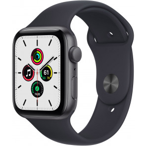 DEMO: Apple Watch SE GPS, 44mm Alu Spacegrau, Sportarmband Mitternacht