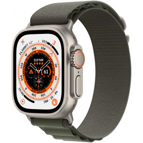 Apple Watch Ultra GPS+Cell, 49mm Titanium Case, Alpine Loop Grün Medium
