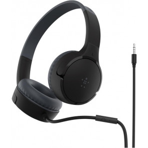 Belkin Soundform Mini kabelgebunder On-Ear Kopfhörer für Kinder, schwarz