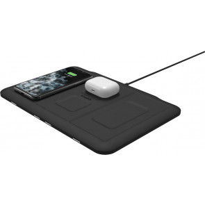 Mophie, 4-in-1 Qi Wireless Charging Pad, schwarz, für iPhone, Apple Watch und AirPods