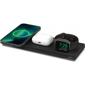 Belkin 3-in-1 Wireless Ladestation für Apple Watch, iPhone und AirPods, schwarz