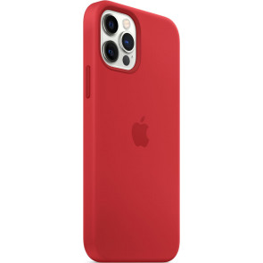Apple Silikon Case mit MagSafe, iPhone 12/12 Pro (6.1"), Rot (PRODUCT)