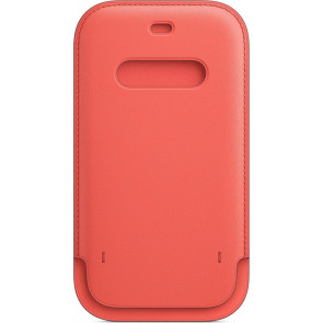 Apple Leder Sleeve mit MagSafe, iPhone 12/12 Pro (6.1"), Zitruspink (Saisonal)