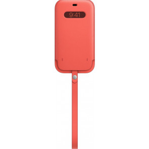 Apple Leder Sleeve mit MagSafe, iPhone 12 Pro Max (6.7"), Zitruspink (Saisonal)