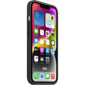 Apple Silikon Case mit MagSafe, iPhone 14 (6.1"), Mitternacht