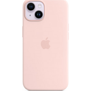 Apple Silikon Case mit MagSafe, iPhone 14 (6.1"), Kalkrosa