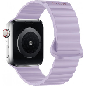 Decoded Silikonarmband Magnetic Traction für Apple Watch 42/44/45/49 mm, Lavendel