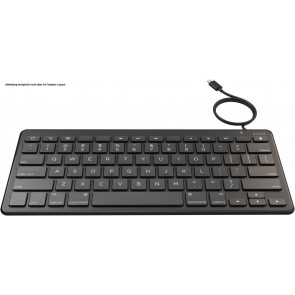 Zagg Universal Wired USB-C Keyboard, CH Layout, schwarz