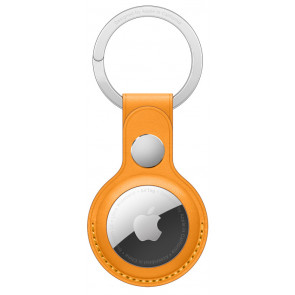 Apple Schlüsselanhänger Leder für AirTag, California Poppy