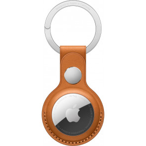 Apple Schlüsselanhänger Leder für AirTag, Golden Brown