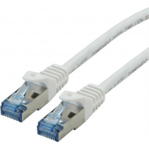 Ethernet Kabel 30cm, Kat.6a, weiss, in Säckli