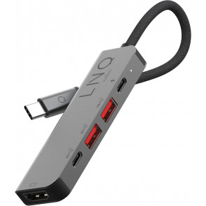 Linq USB-C Multiport Hub, 5in1 Pro, Spacegrau