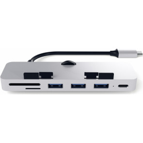 USB-Hub Satechi Type-C Clamp Hub Pro, silver, alu, Satechi